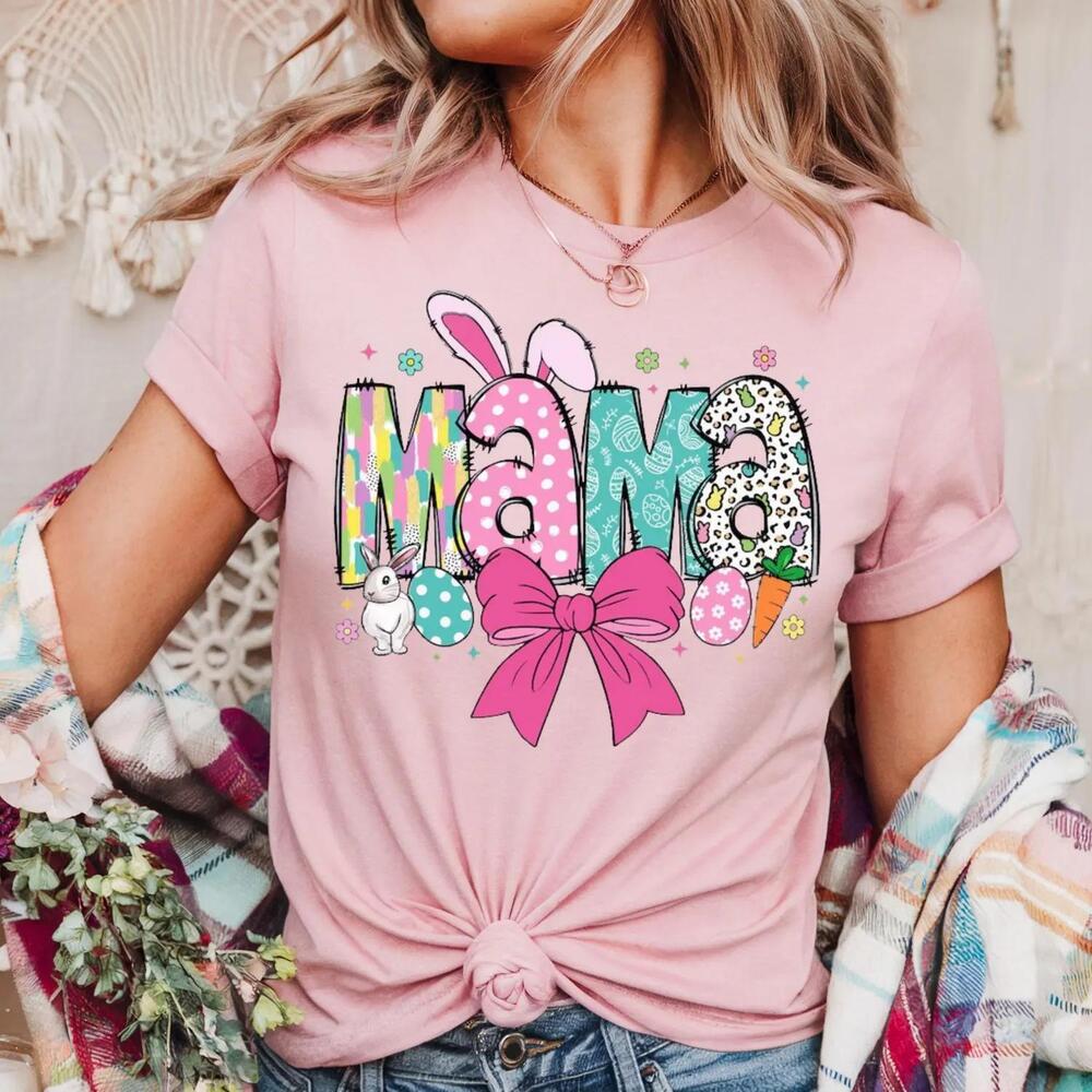 Mama Easter Shirt Easter Mama Tee Easter Mom T-shirt